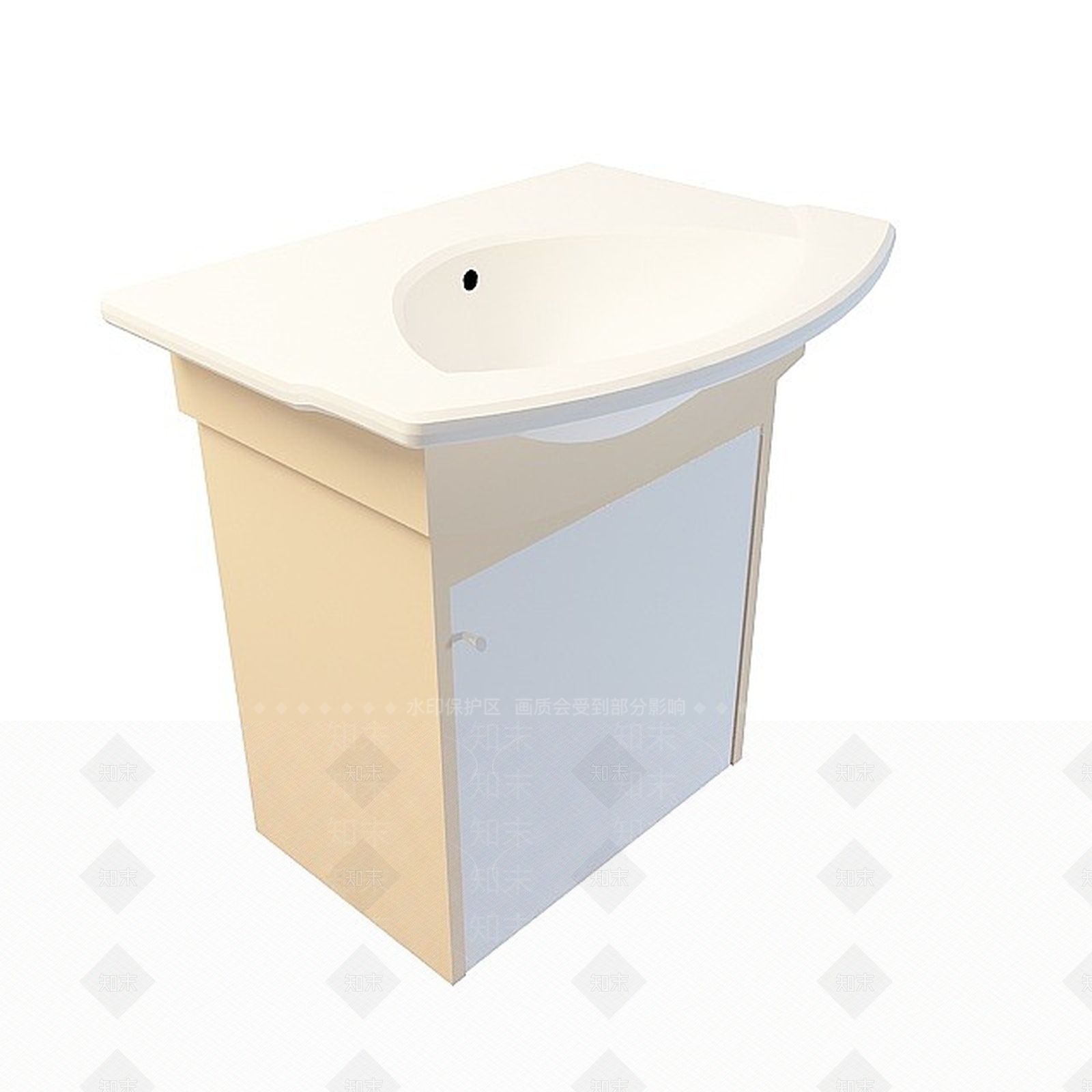 现代家用洗手台3D模型下载【ID:1195649315】