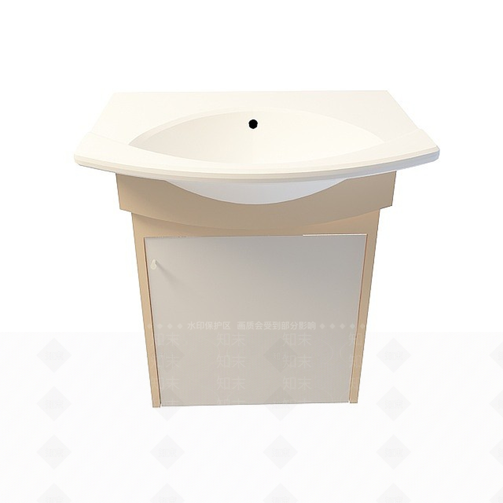 现代家用洗手台3D模型下载【ID:1195649315】