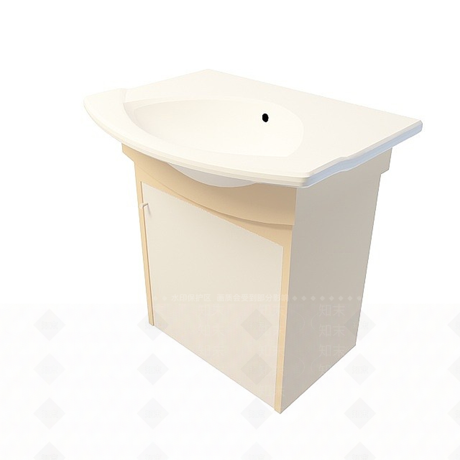 现代家用洗手台3D模型下载【ID:1195649315】