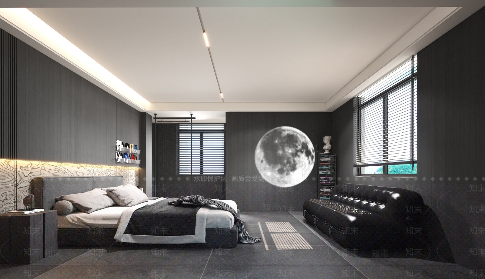现代家居卧室3D模型下载【ID:1195650201】