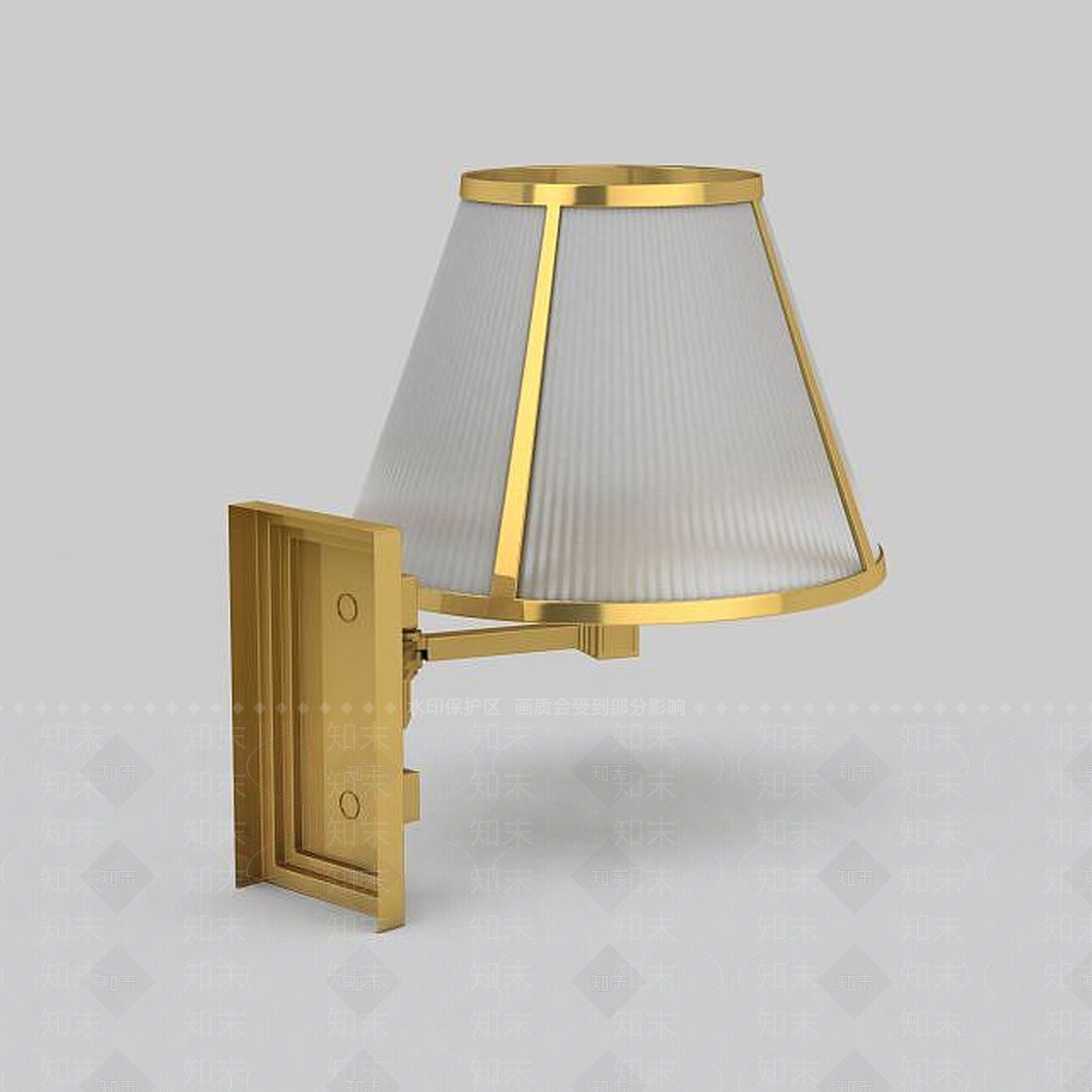 现代壁灯3D模型下载【ID:1195650388】