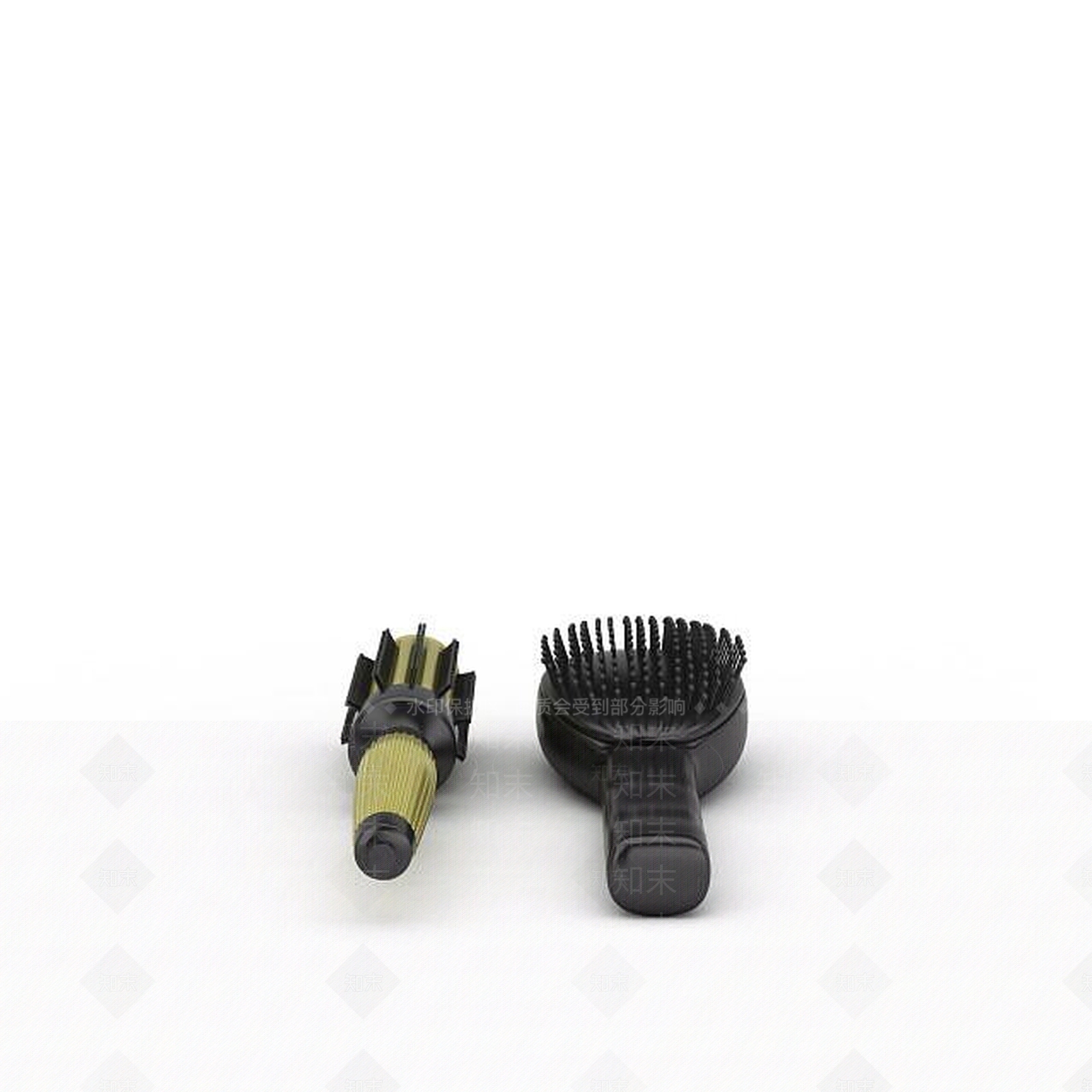 现代卷发梳子3D模型下载【ID:1195652275】