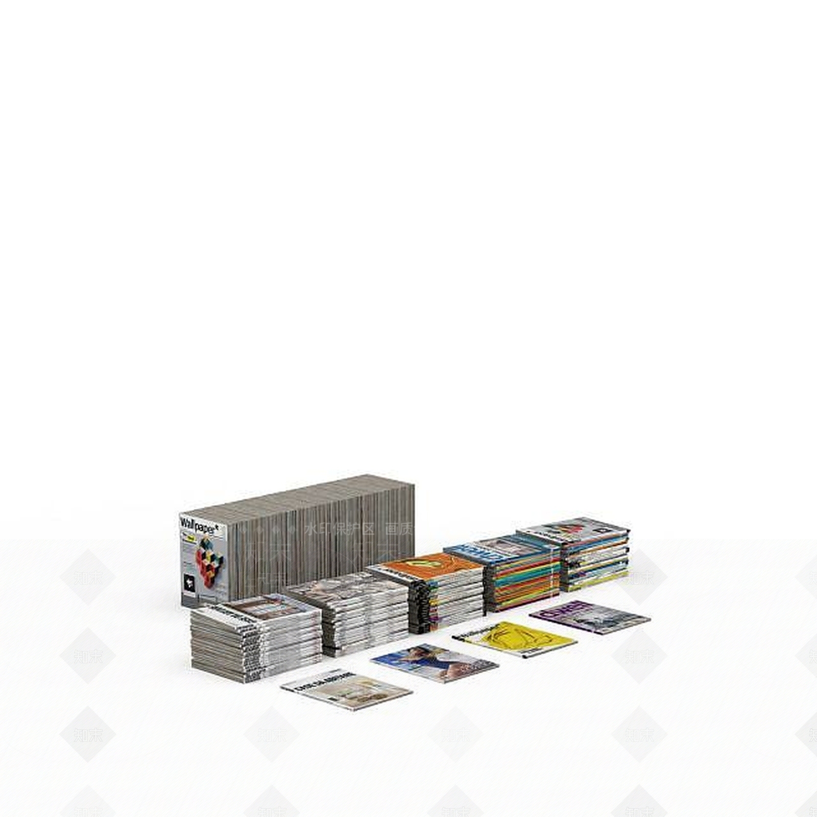 现代时尚杂志3D模型下载【ID:1195653552】