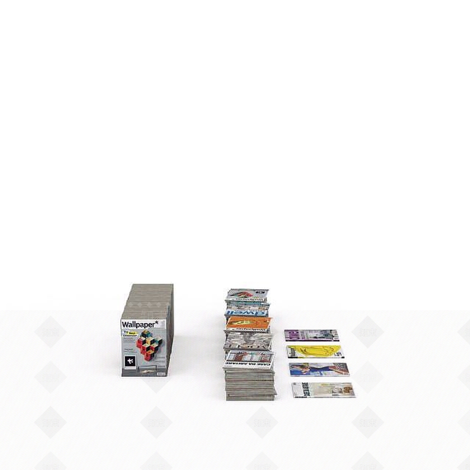 现代时尚杂志3D模型下载【ID:1195653552】