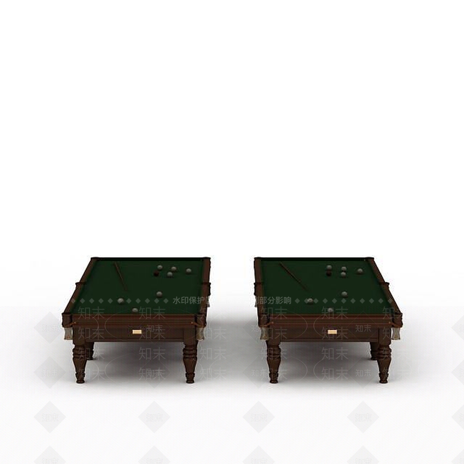 美式台球桌3D模型下载【ID:1195655168】