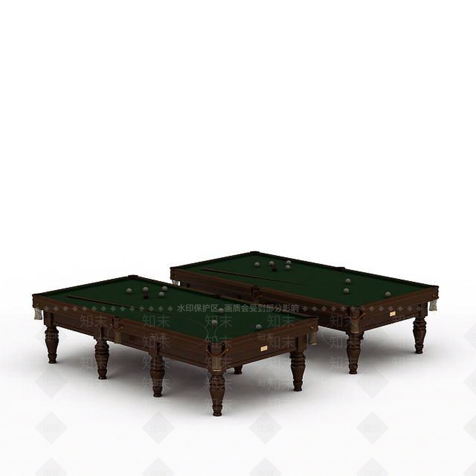 美式台球桌3D模型下载【ID:1195655168】