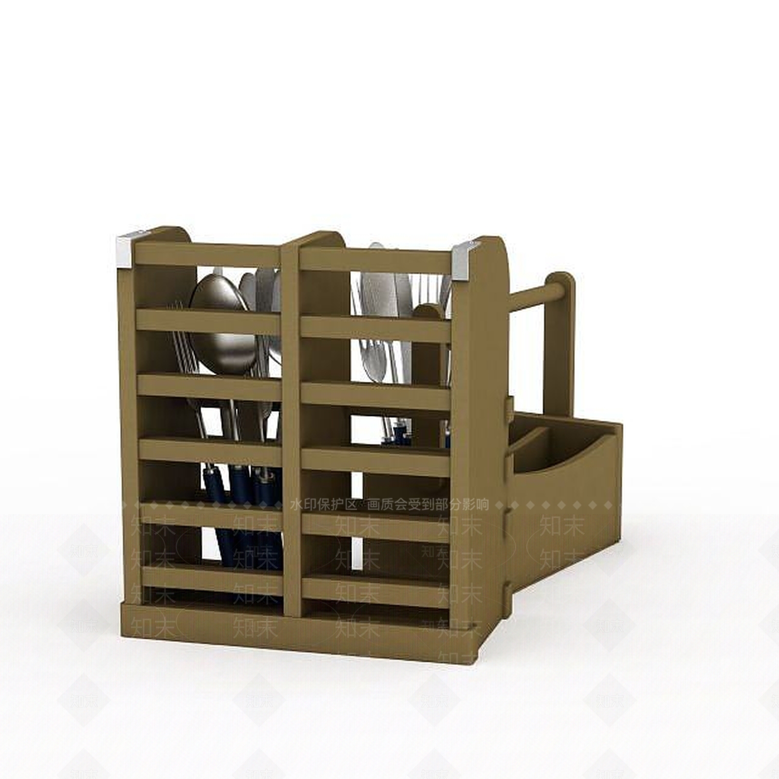 现代厨房置物架3D模型下载【ID:1195657005】