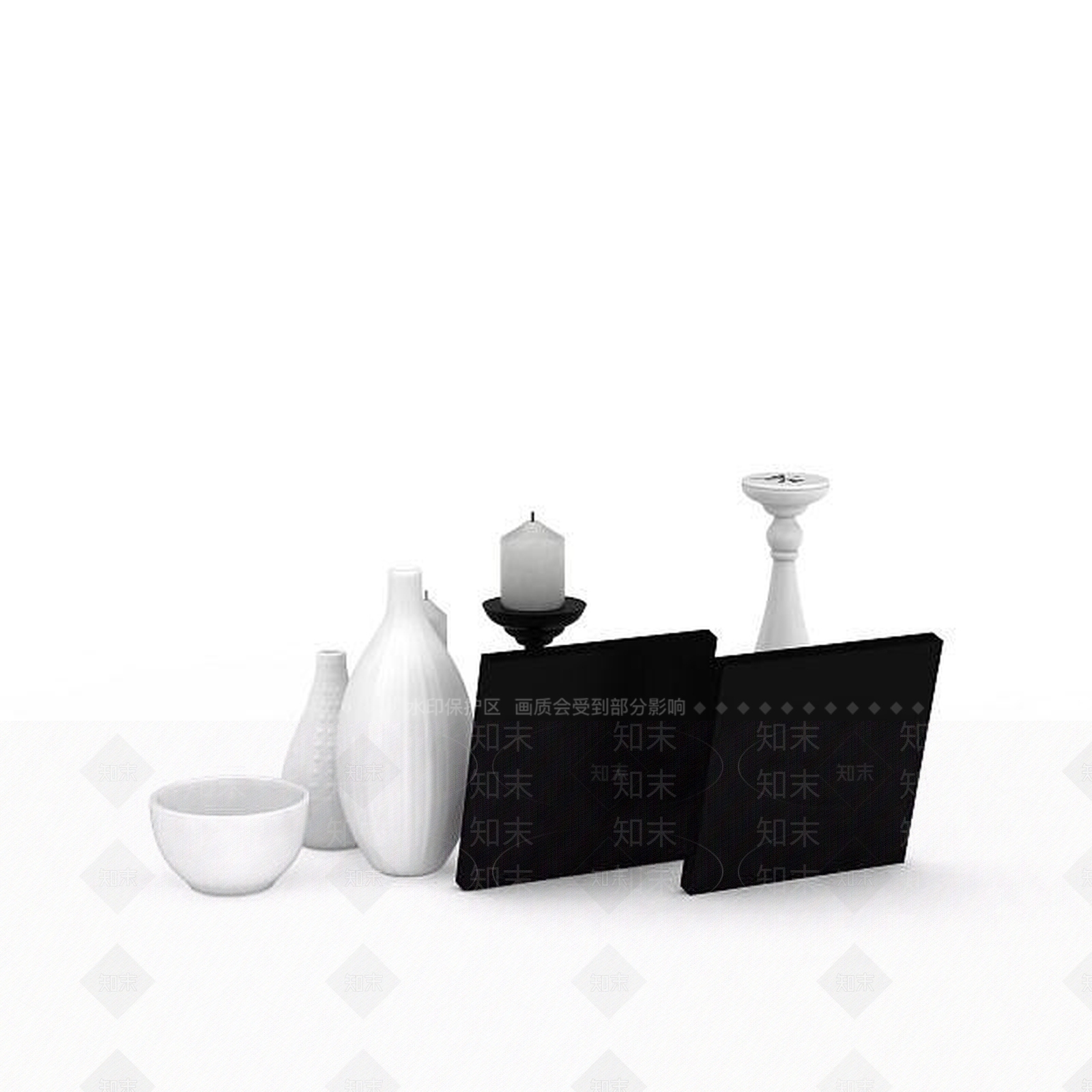 现代创意陈设品3D模型下载【ID:1195657028】