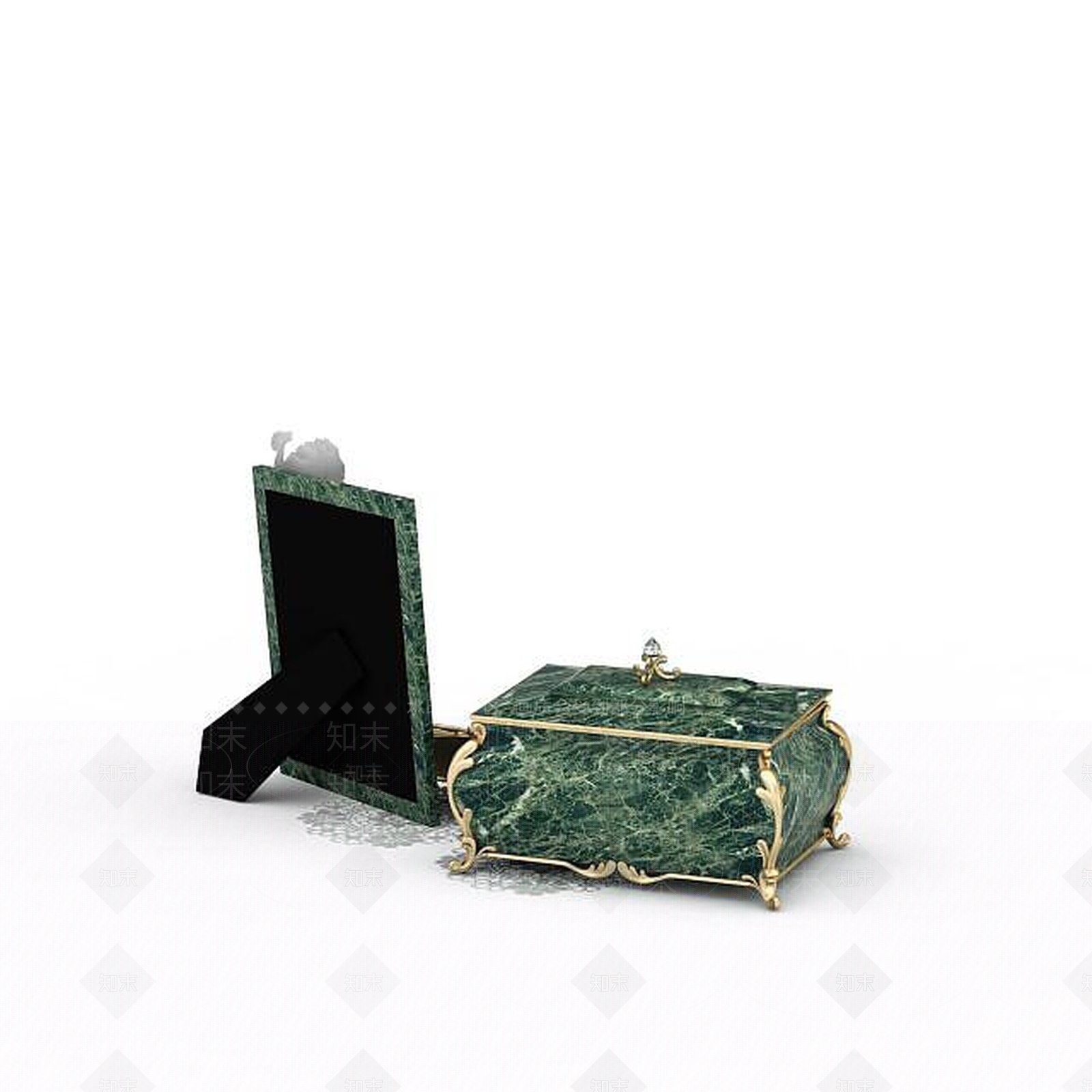 现代简约陈设品3D模型下载【ID:1195657242】