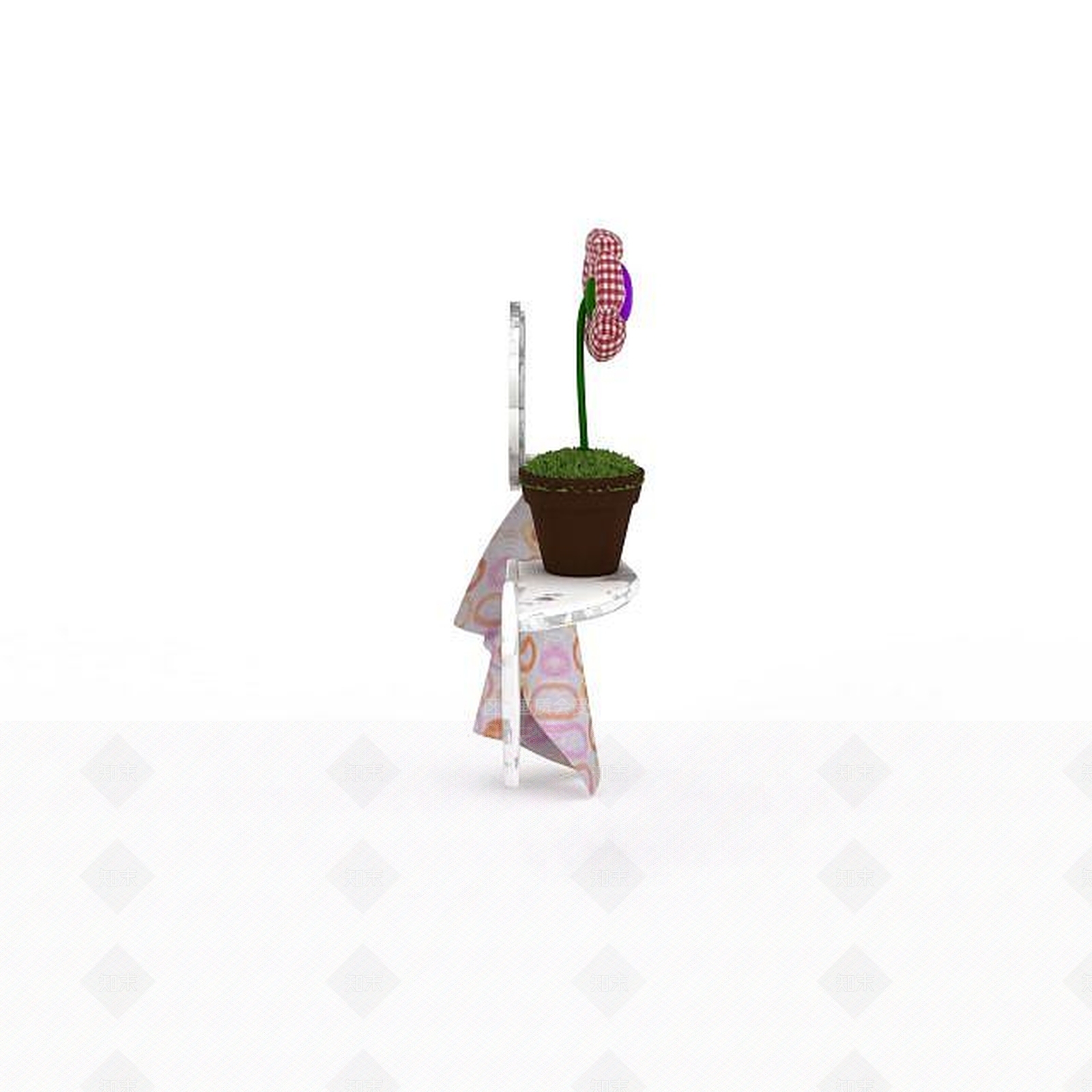 现代简约陈设品3D模型下载【ID:1195657214】