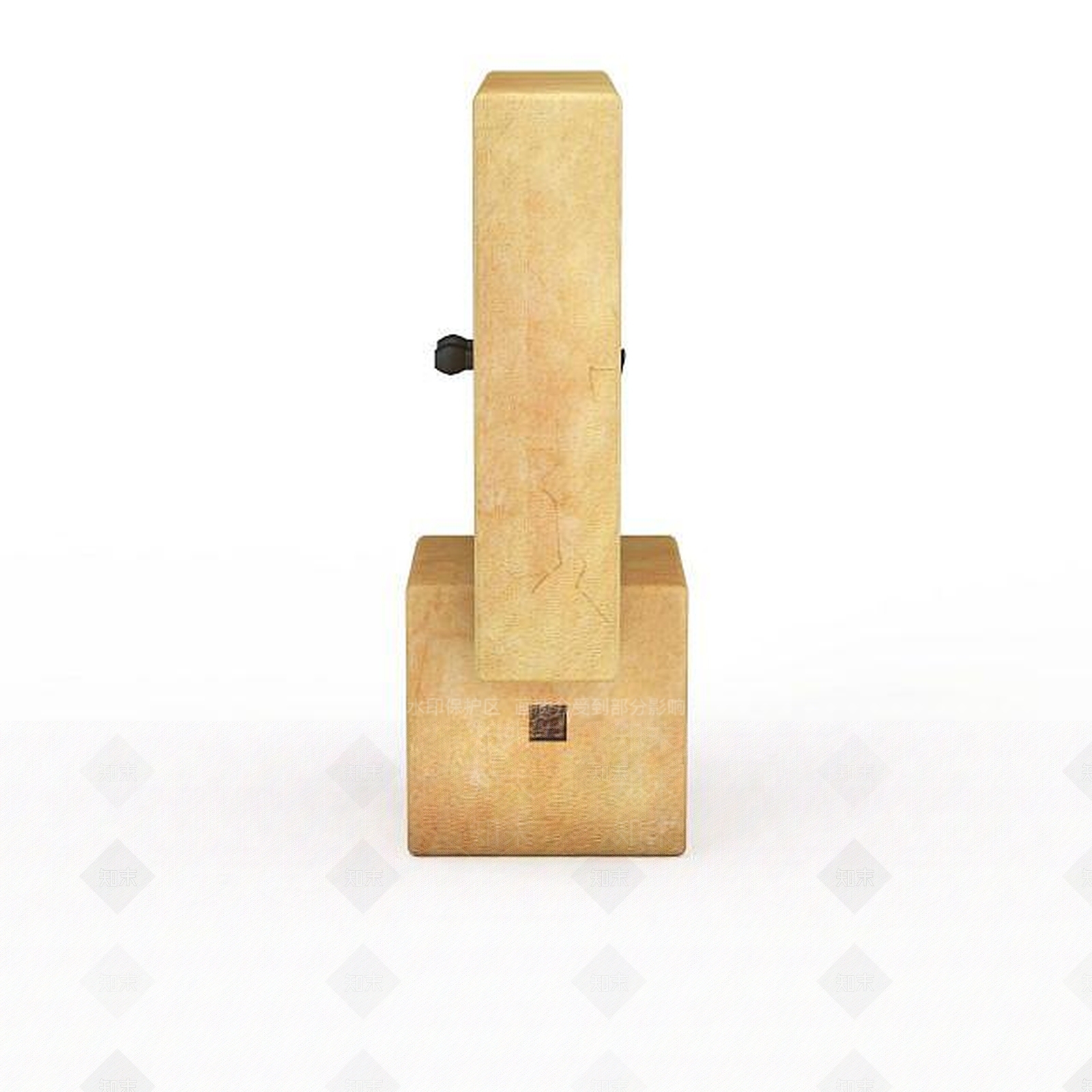 现代木质钟表3D模型下载【ID:1195657789】