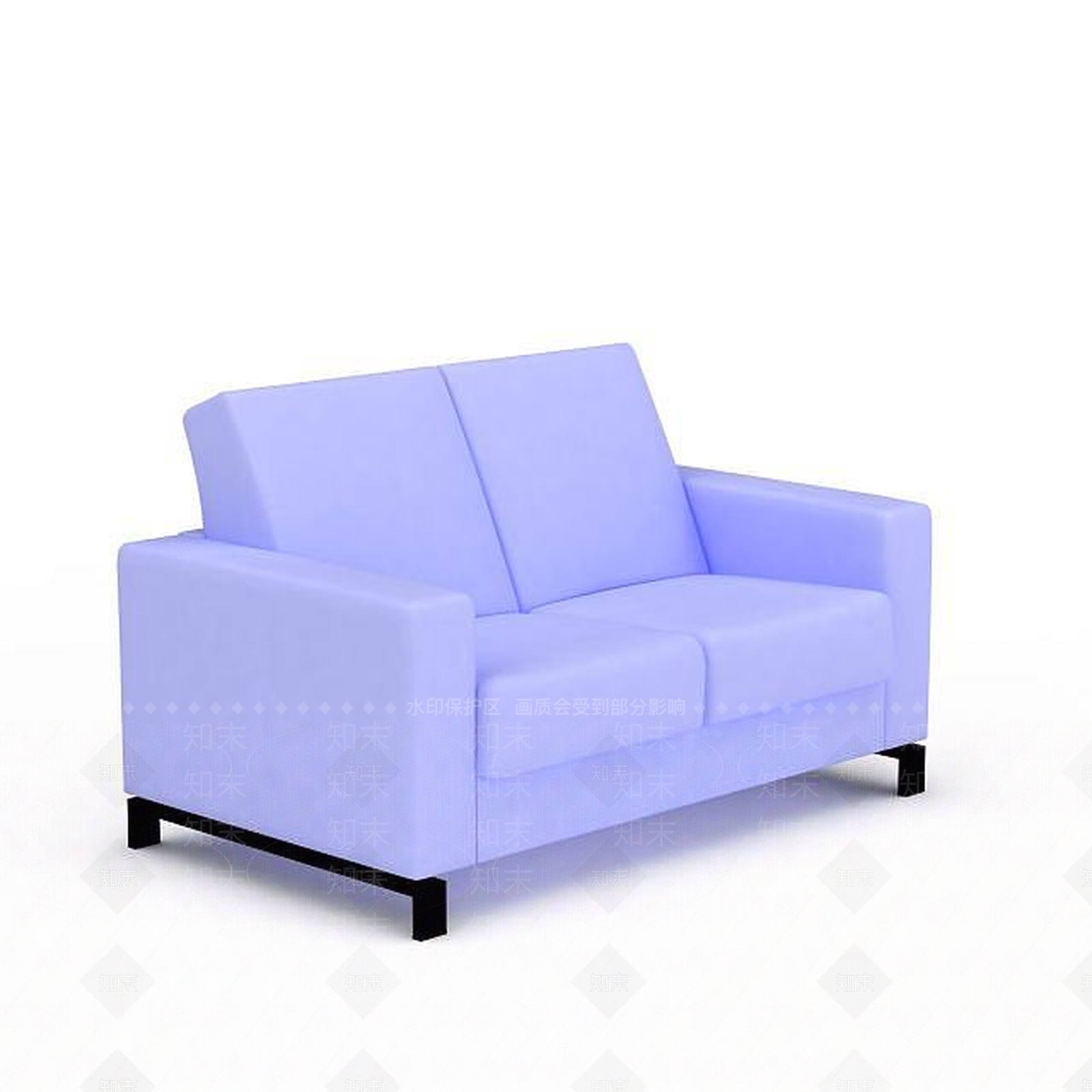 现代双人沙发3D模型下载【ID:1199937913】