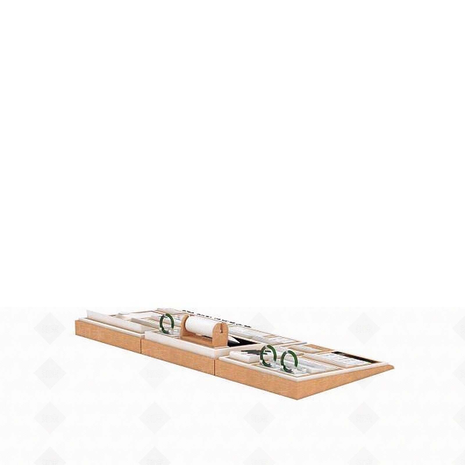 现代妆台妆凳3D模型下载【ID:1195669826】