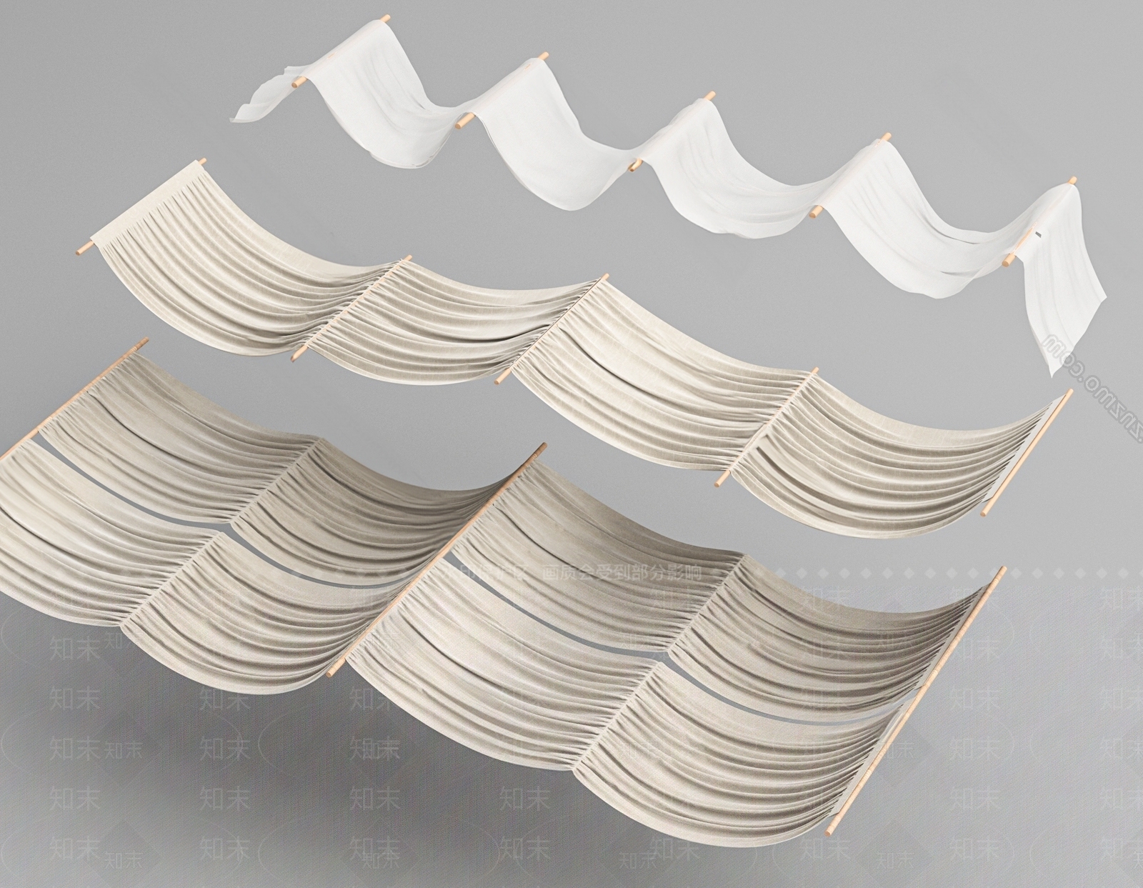 现代吊顶SU模型下载【ID:1195684481】