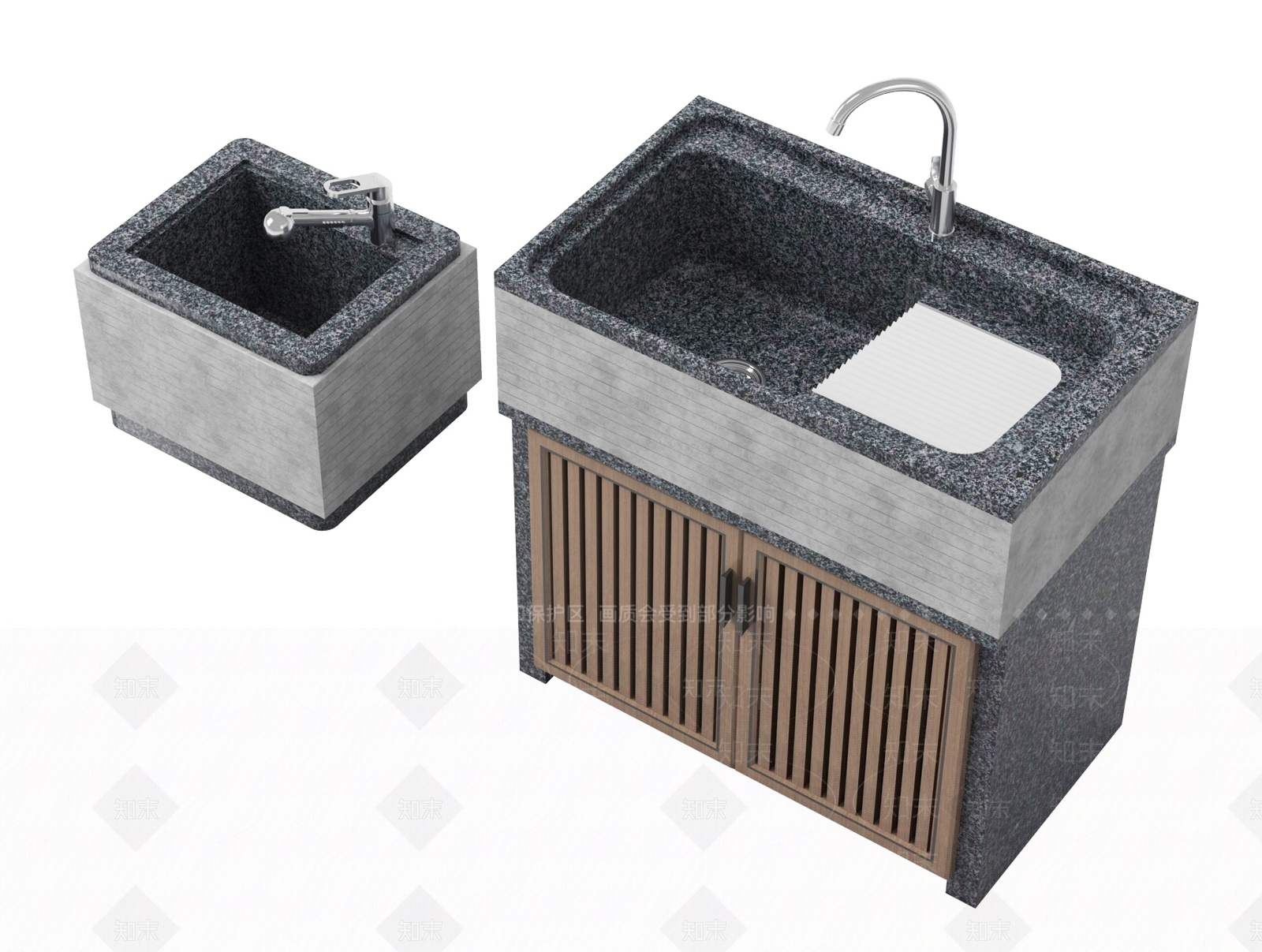 洗手台3D模型下载【ID:1195675992】