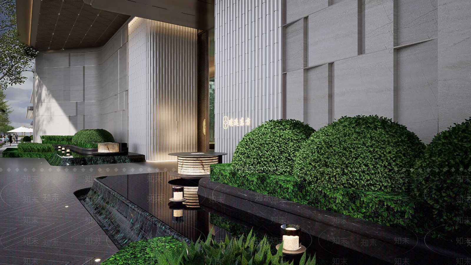 轻奢景观灯SU模型下载【ID:1195679047】