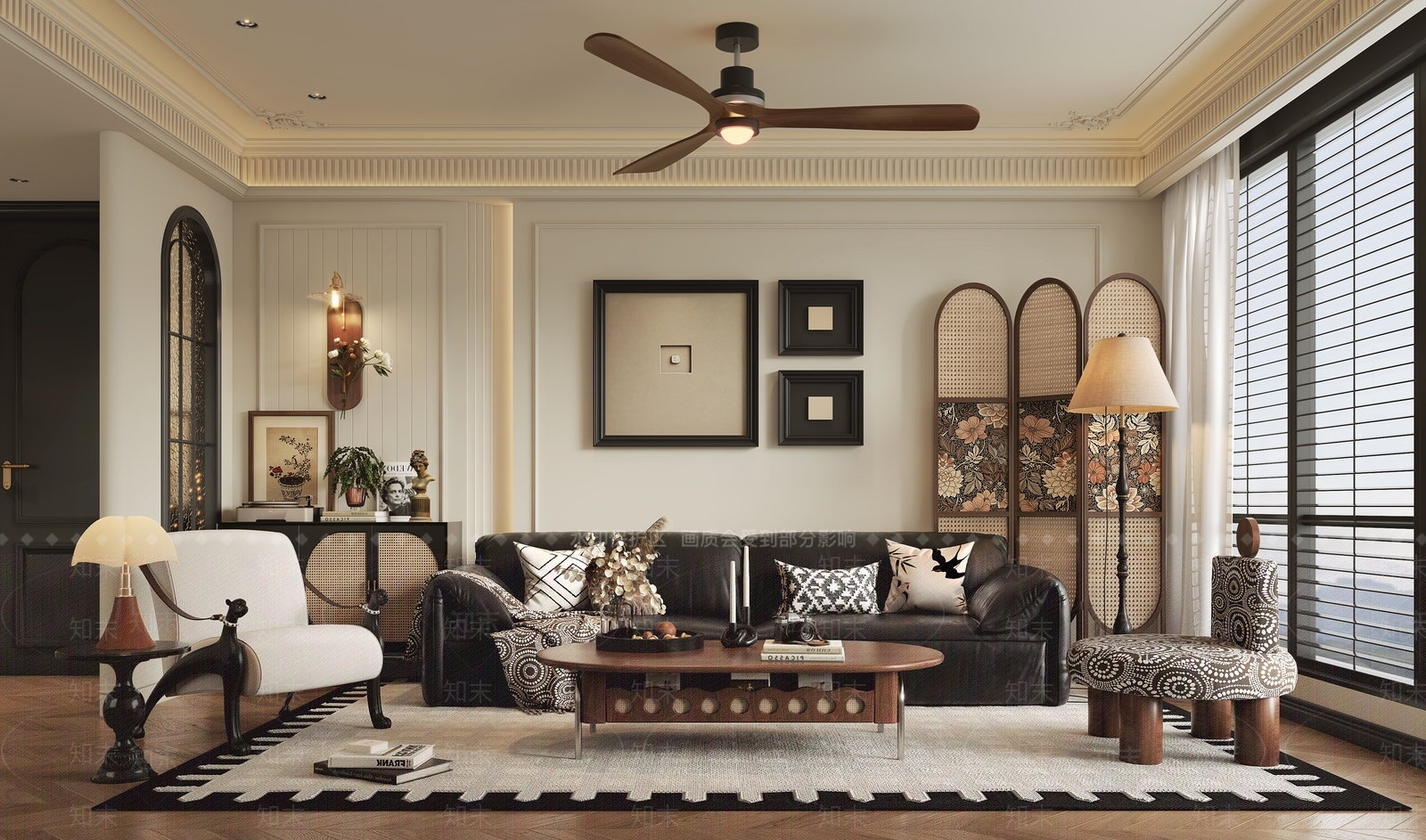 法式中古家居客厅3D模型下载【ID:1195684589】