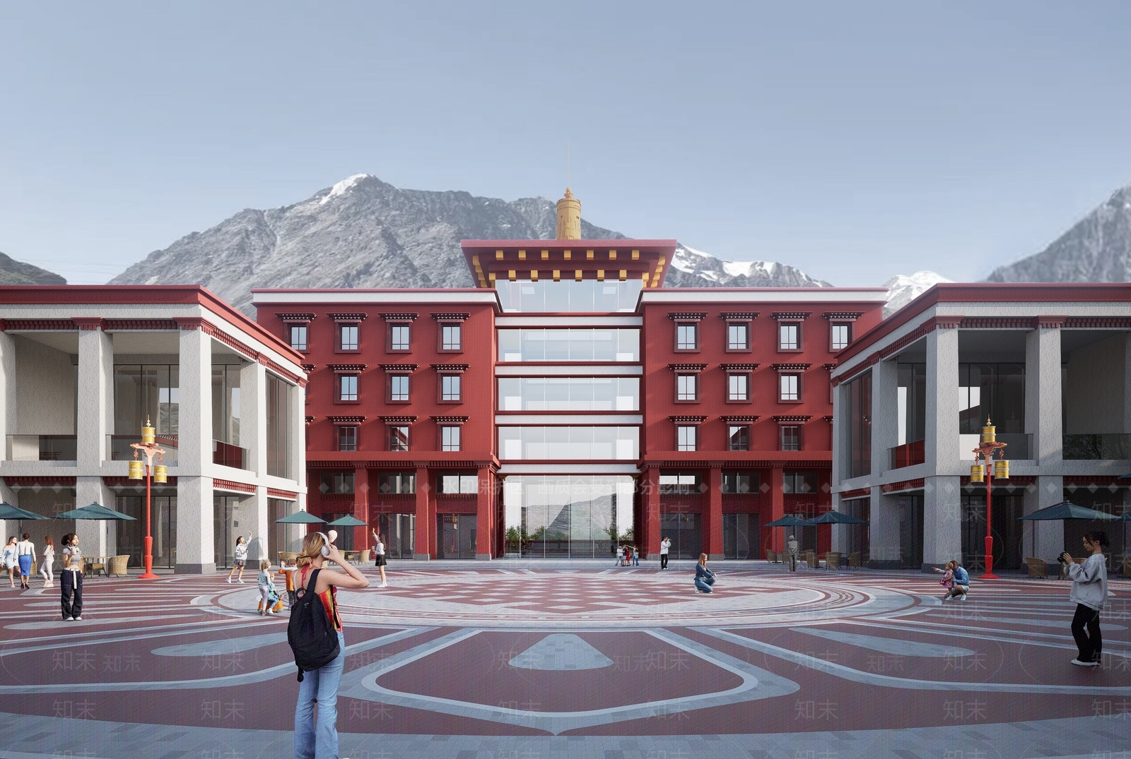 新中式现代其他商业建筑SU模型下载【ID:1195688239】