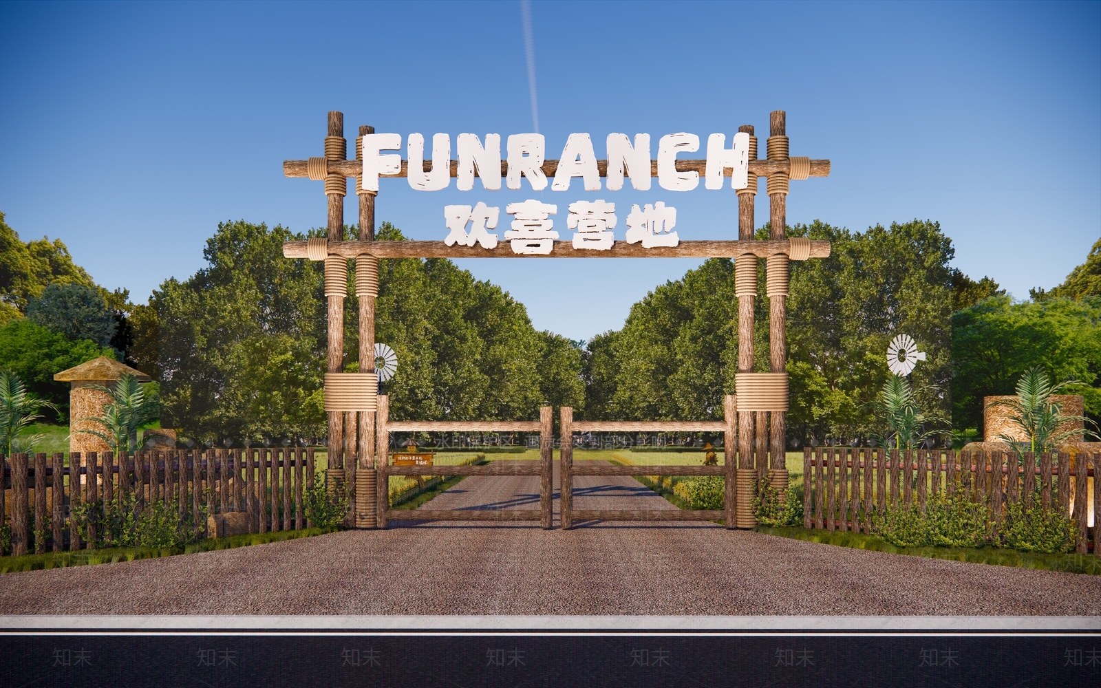 现代入口大门SU模型下载【ID:1195693642】