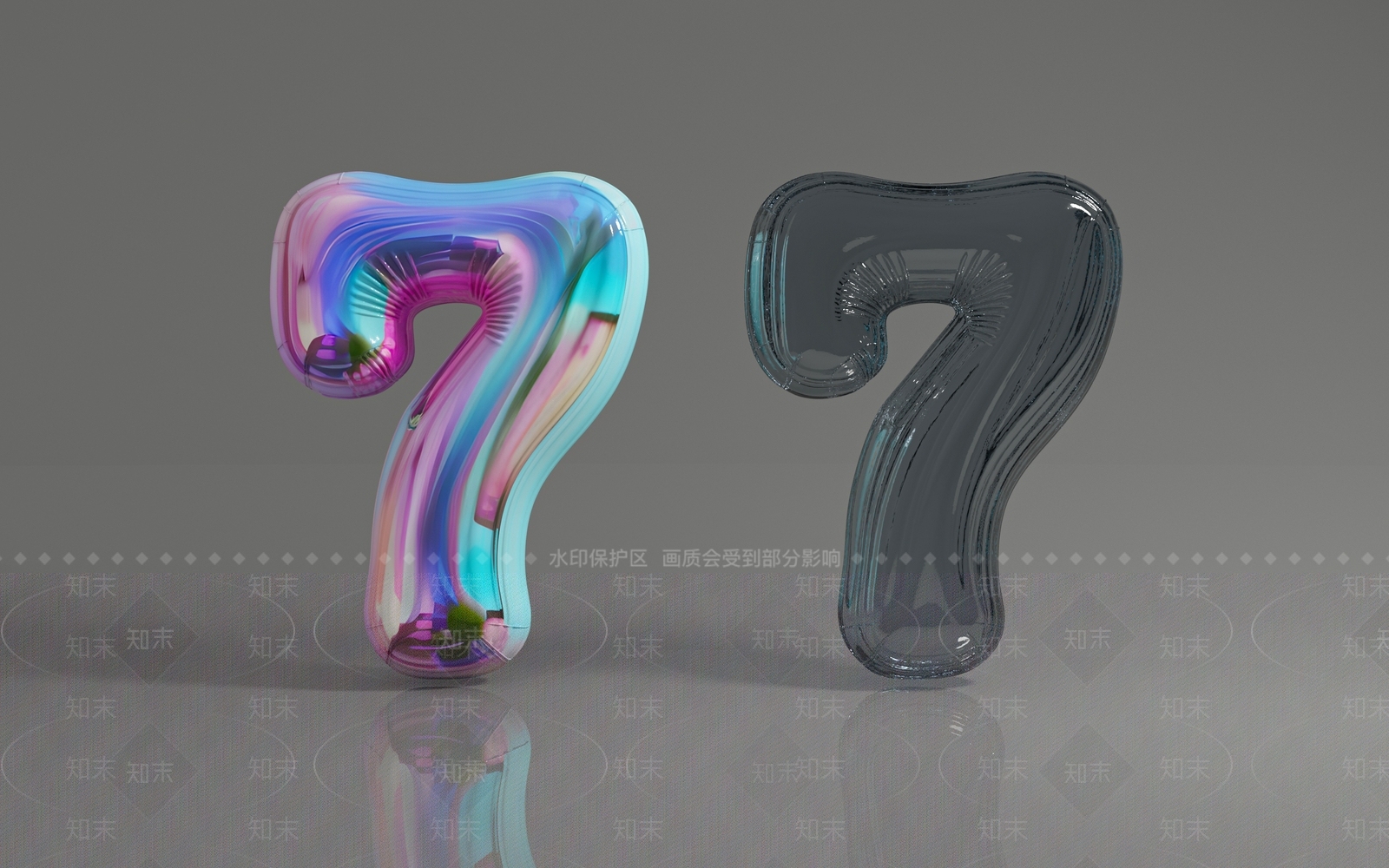 新中式现代气球3D模型下载【ID:1195694018】