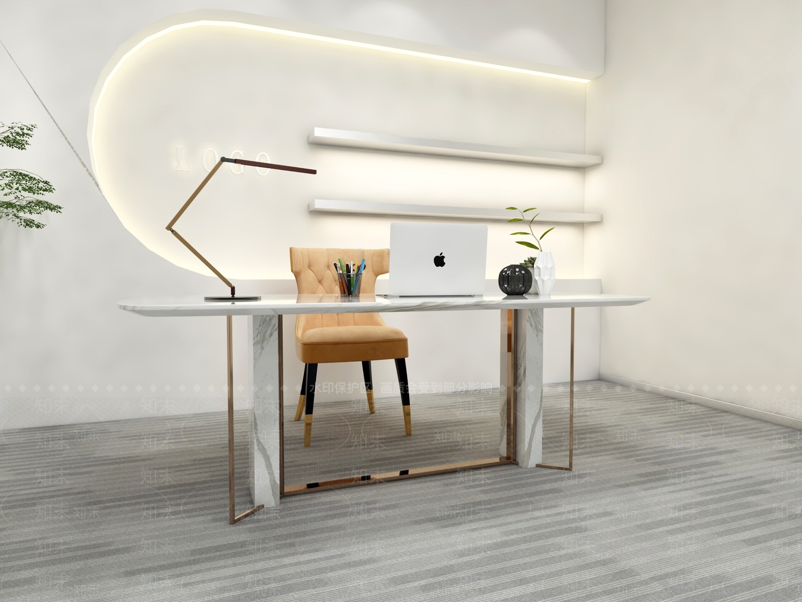 现代直播间3D模型下载【ID:1195694252】
