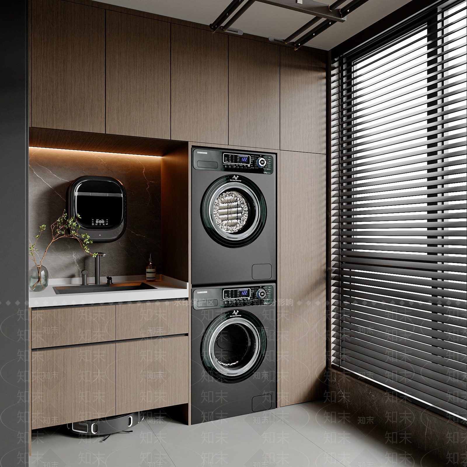 现代意式阳台3D模型下载【ID:1195694293】