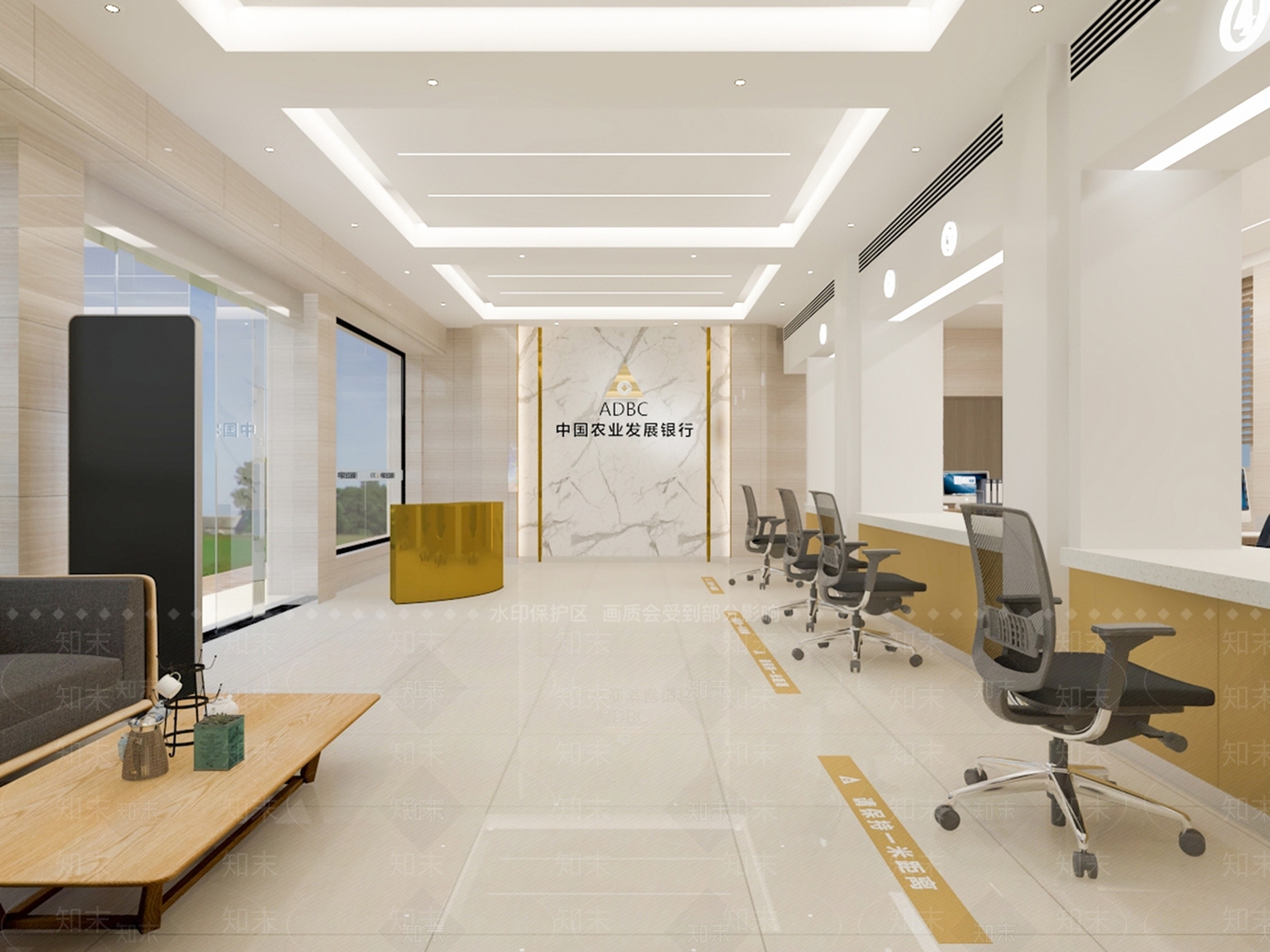 现代银行3D模型下载【ID:1195695142】