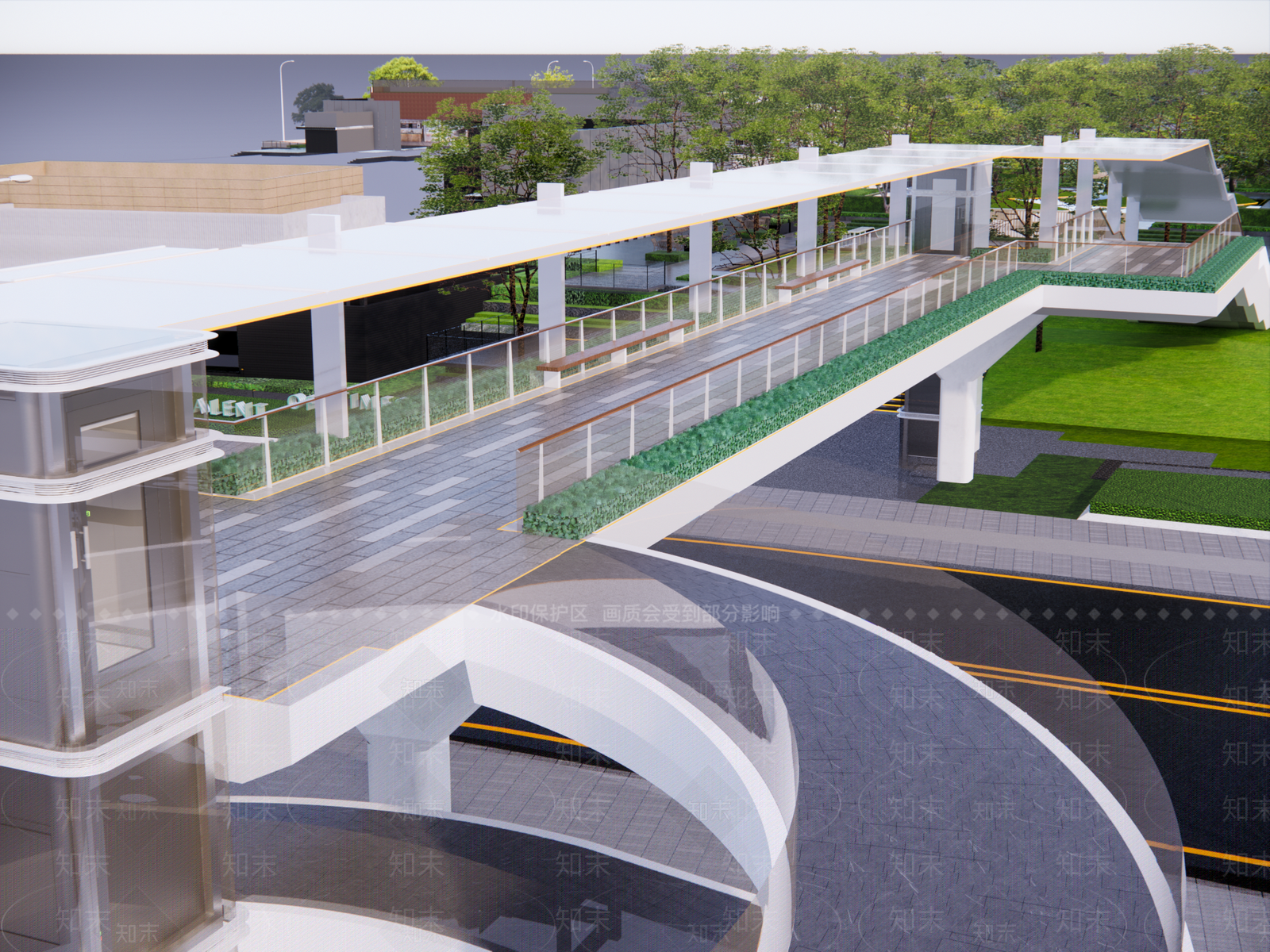 现代天桥SU模型下载【ID:1195704155】