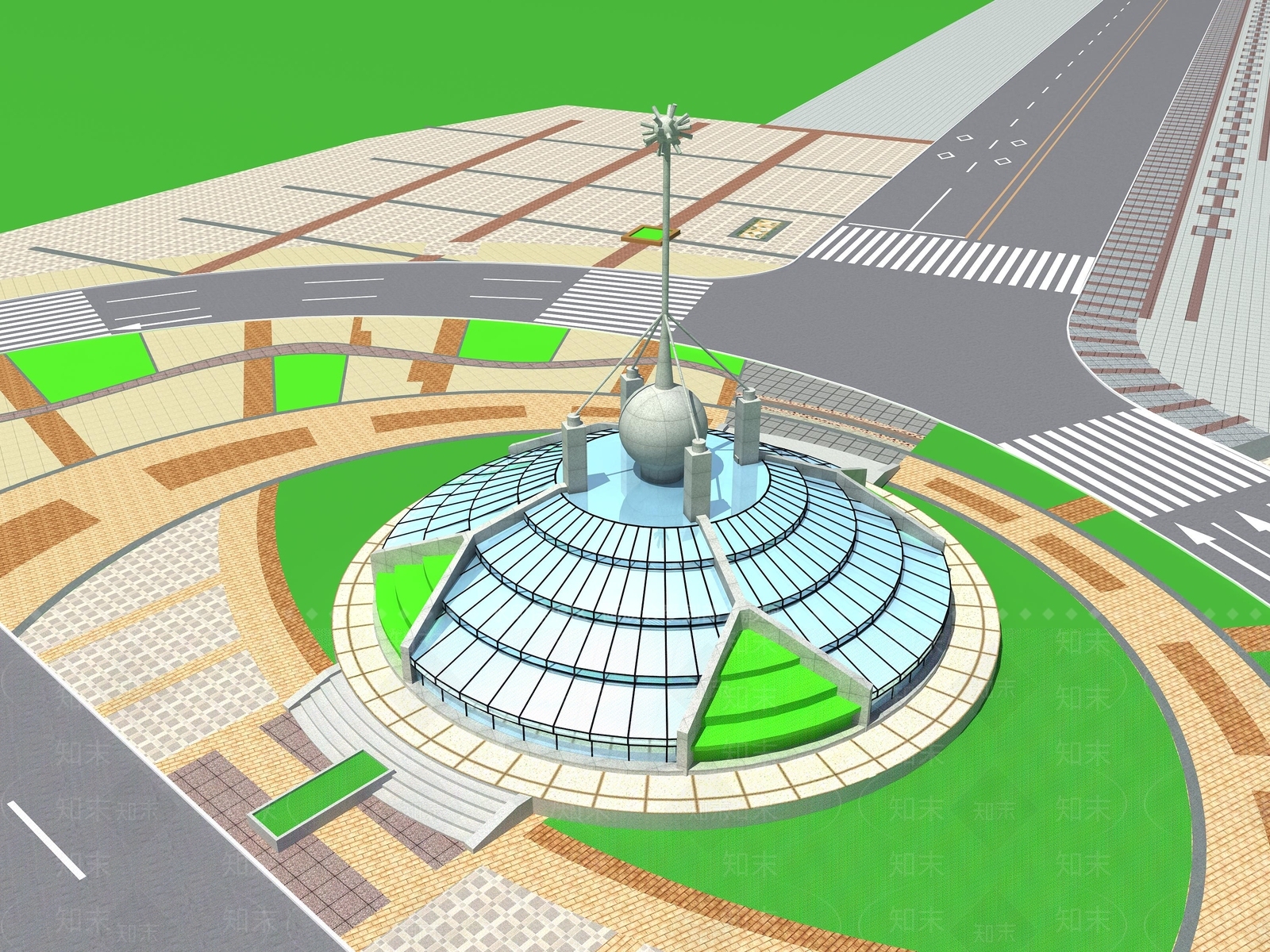 现代公园3D模型下载【ID:1195705326】