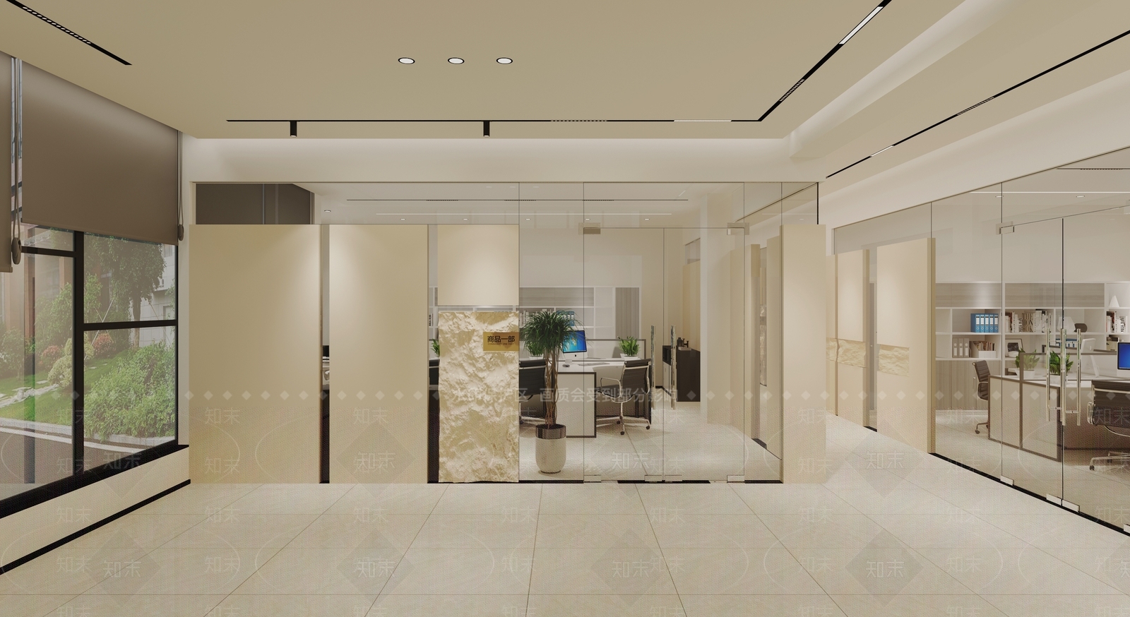 现代办公大厅3D模型下载【ID:1195705997】