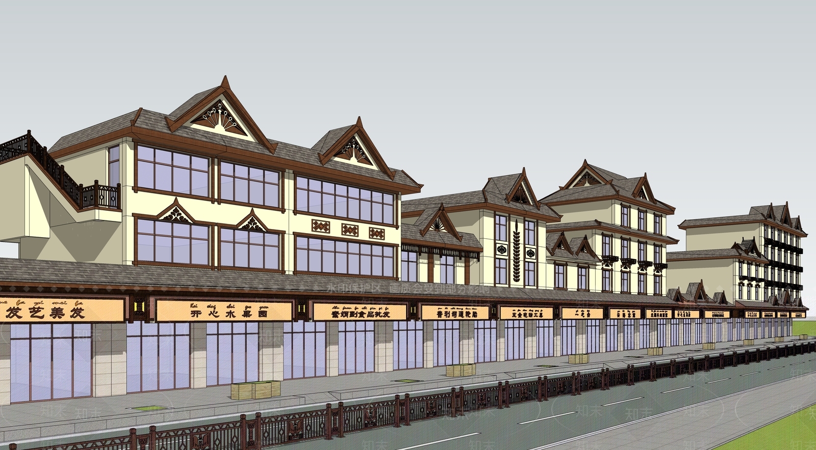 现代乡村民房SU模型下载【ID:1195710326】