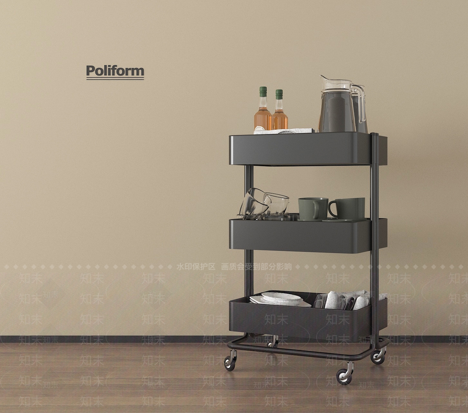 推车SU模型下载【ID:1195714693】