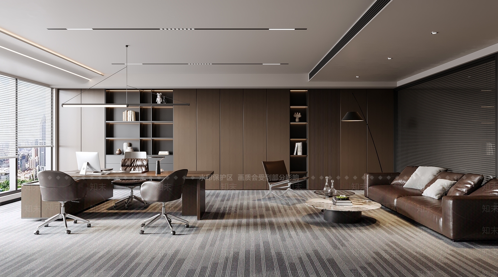 现代意式经理办公室3D模型下载【ID:1195715168】