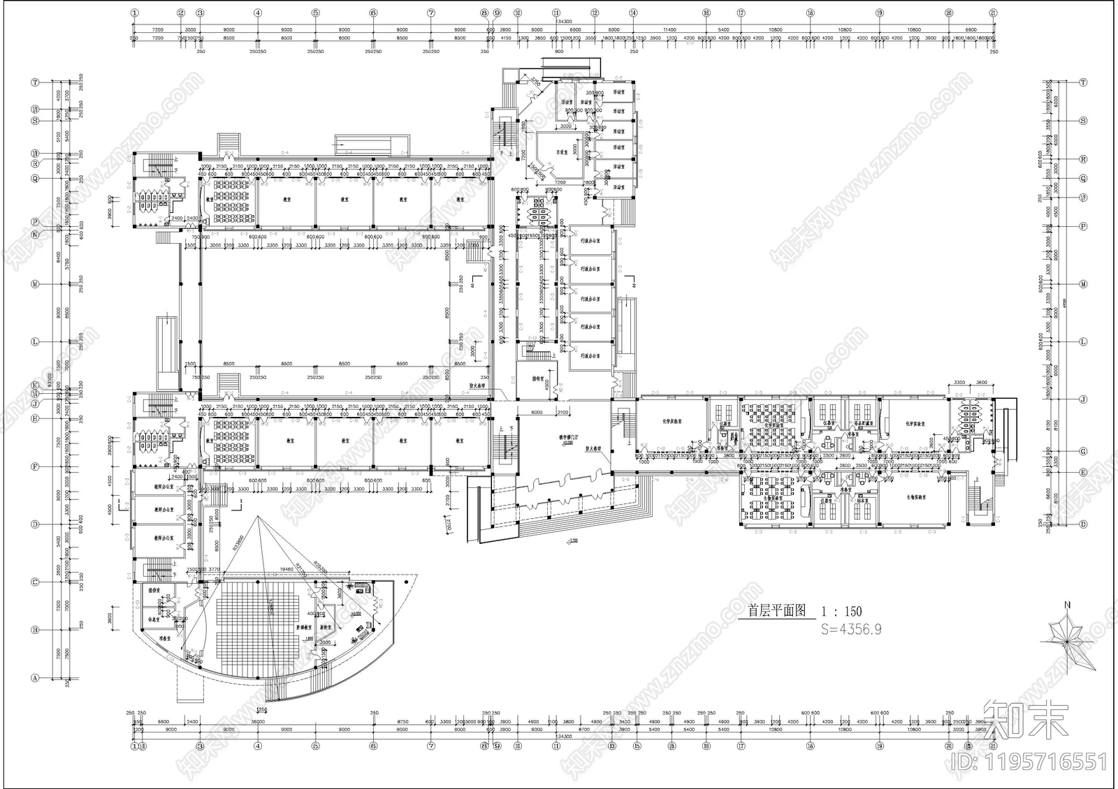 现代其他公共建筑施工图下载【ID:1195716551】
