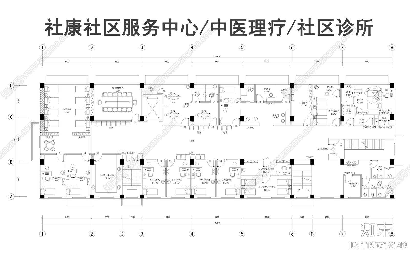 现代服务中心施工图下载【ID:1195716149】