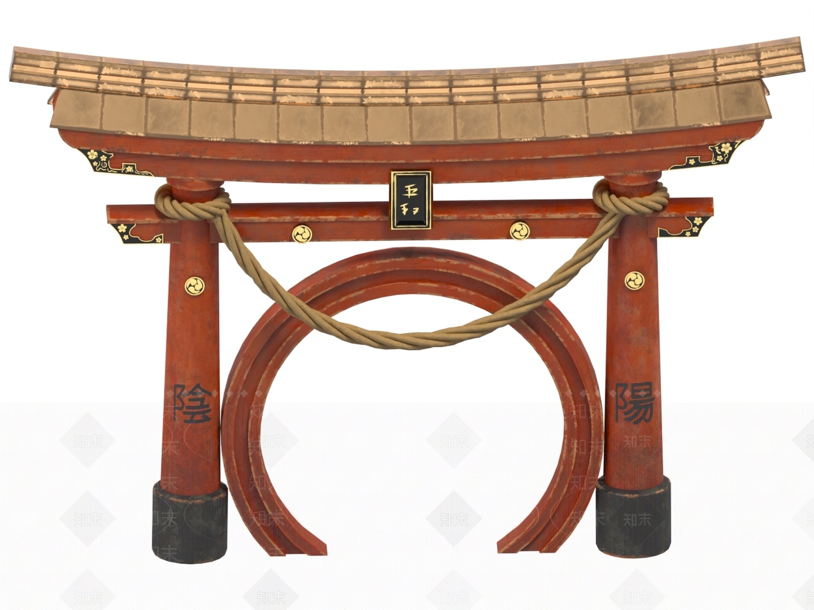 日式古建3D模型下载【ID:1195720816】