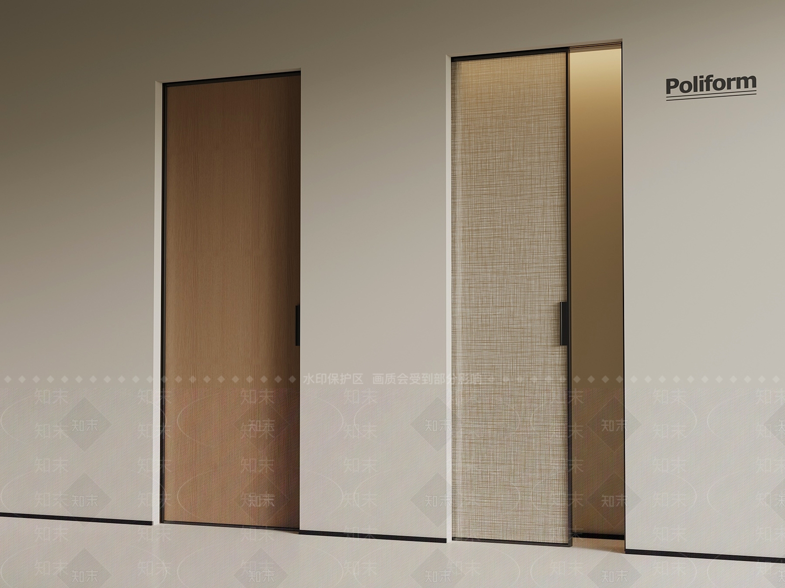 现代推拉门SU模型下载【ID:1195720662】