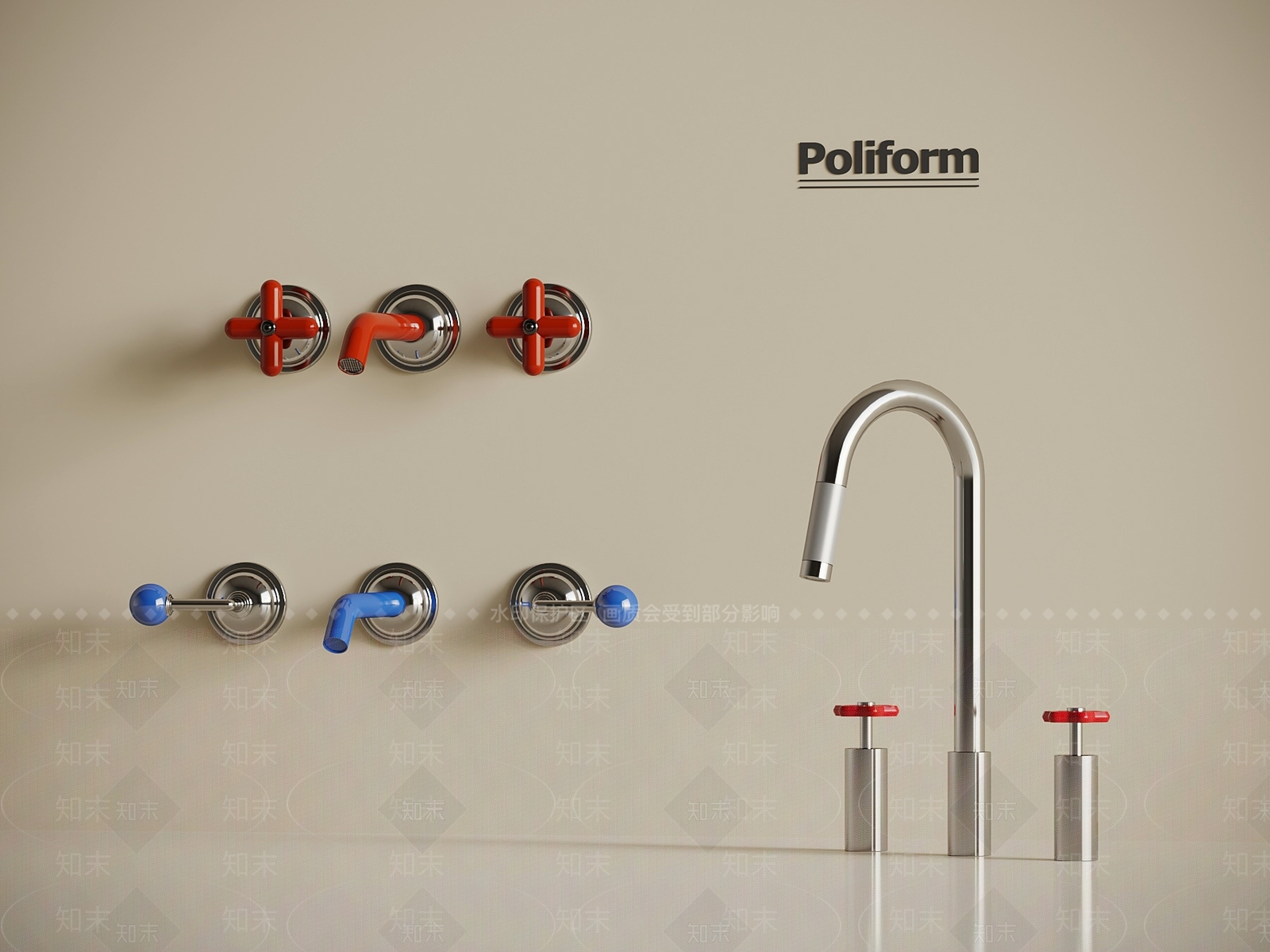 现代水龙头3D模型下载【ID:1195721449】