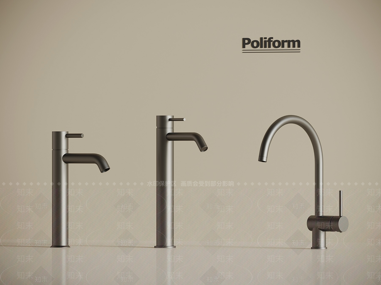 现代水龙头SU模型下载【ID:1195722229】