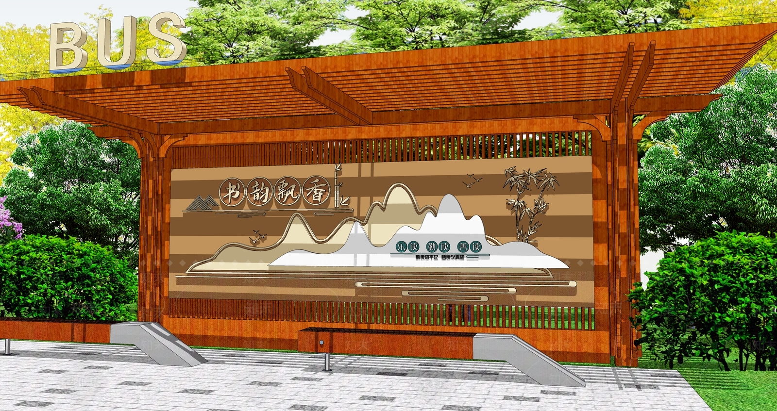 中式其他景观小建筑SU模型下载【ID:1195722660】