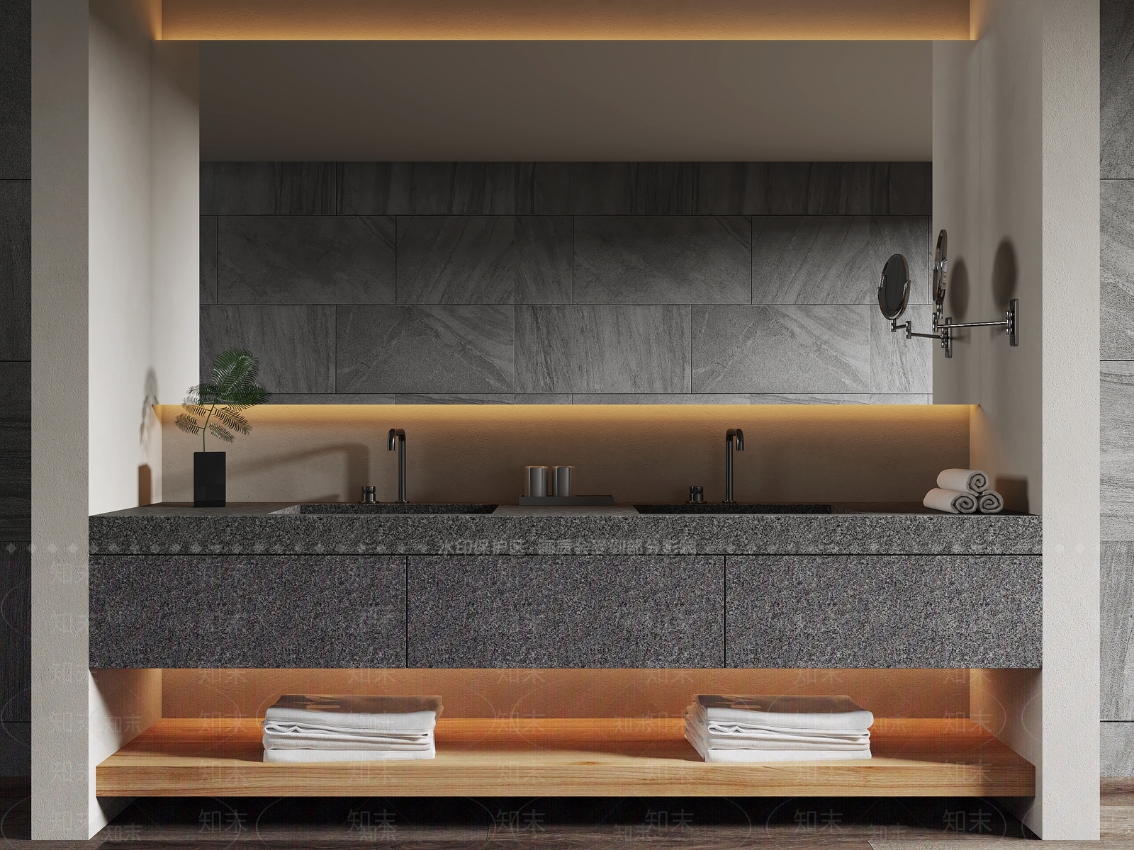 洗手台SU模型下载【ID:1195730897】