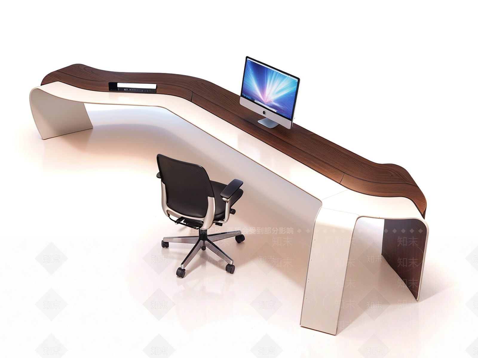 现代前台SU模型下载【ID:1195730996】