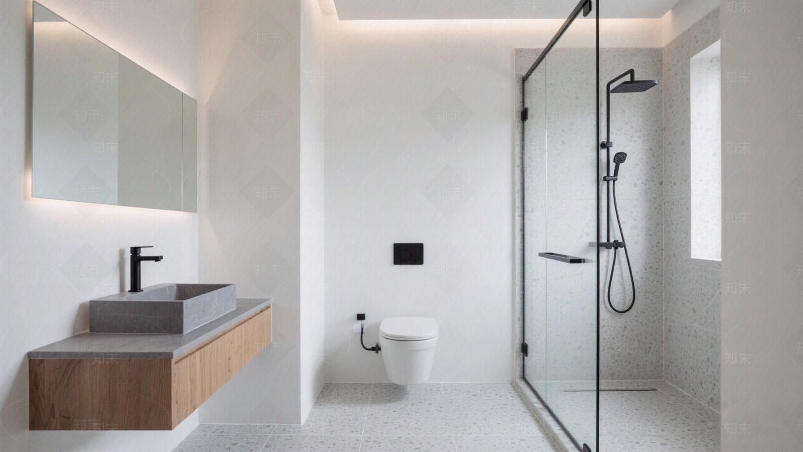 现代简约卫生间贴图下载【ID:1195734782】