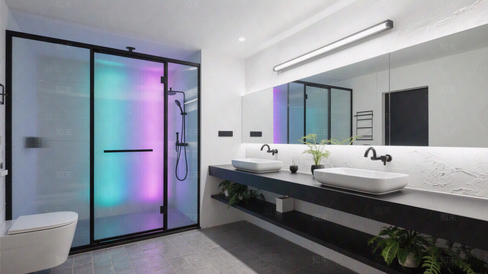 现代简约卫生间贴图下载【ID:1195734921】