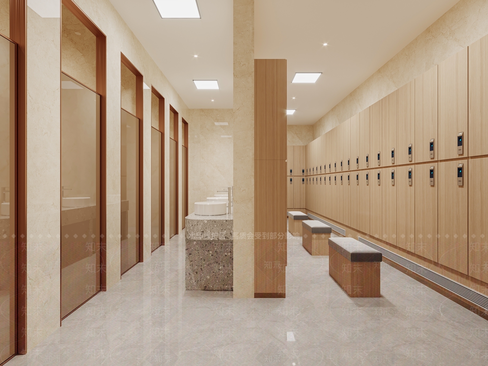 现代更衣室3D模型下载【ID:1195734727】