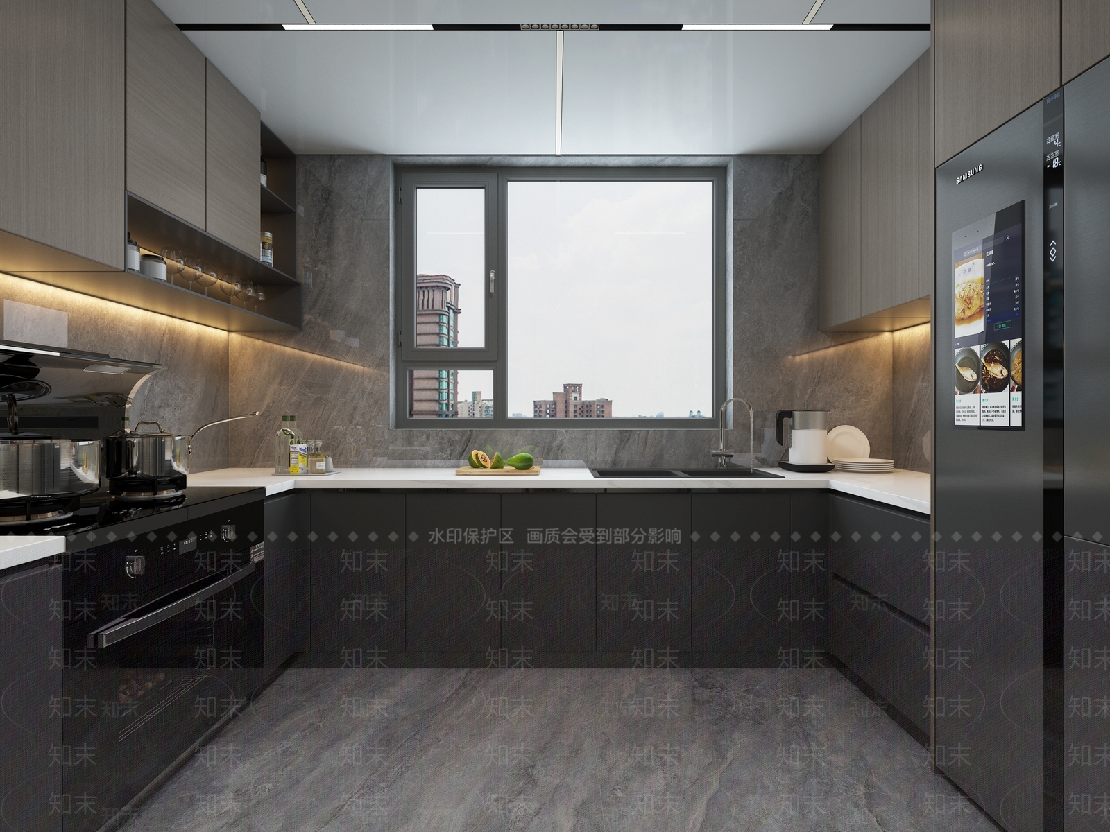 意式封闭式厨房3D模型下载【ID:1195737032】