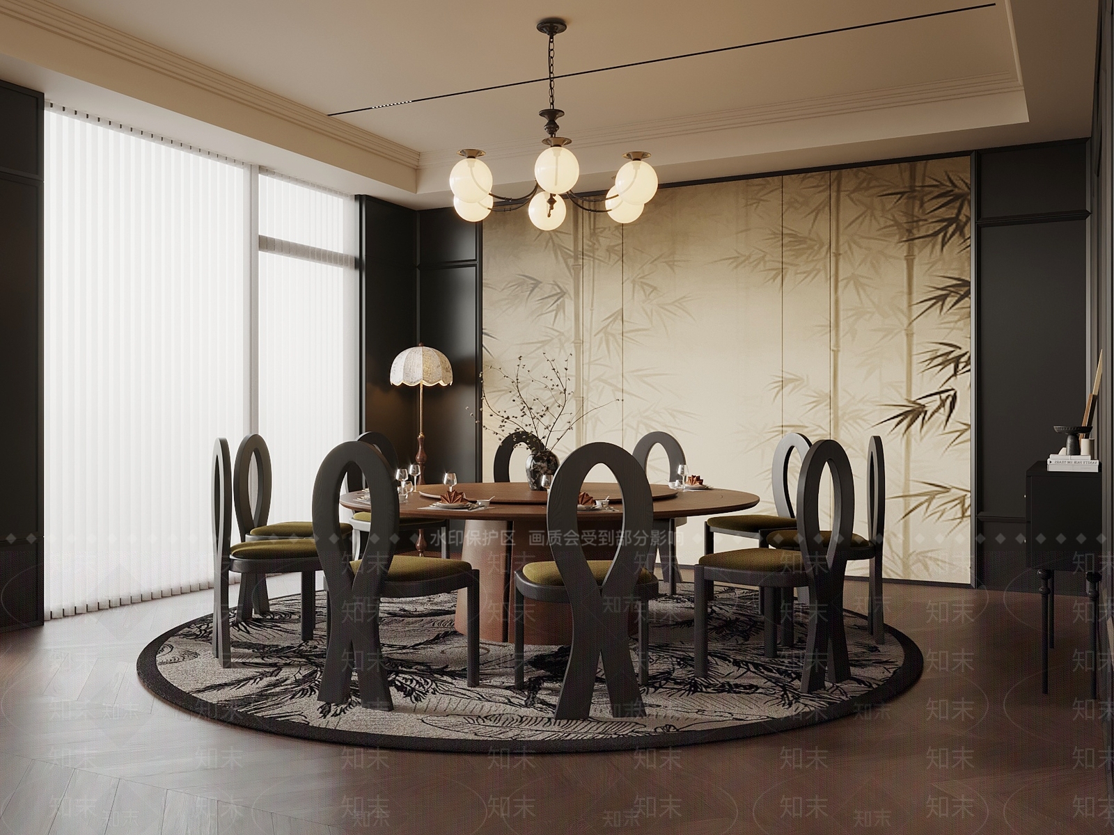 法式包厢3D模型下载【ID:1195743305】