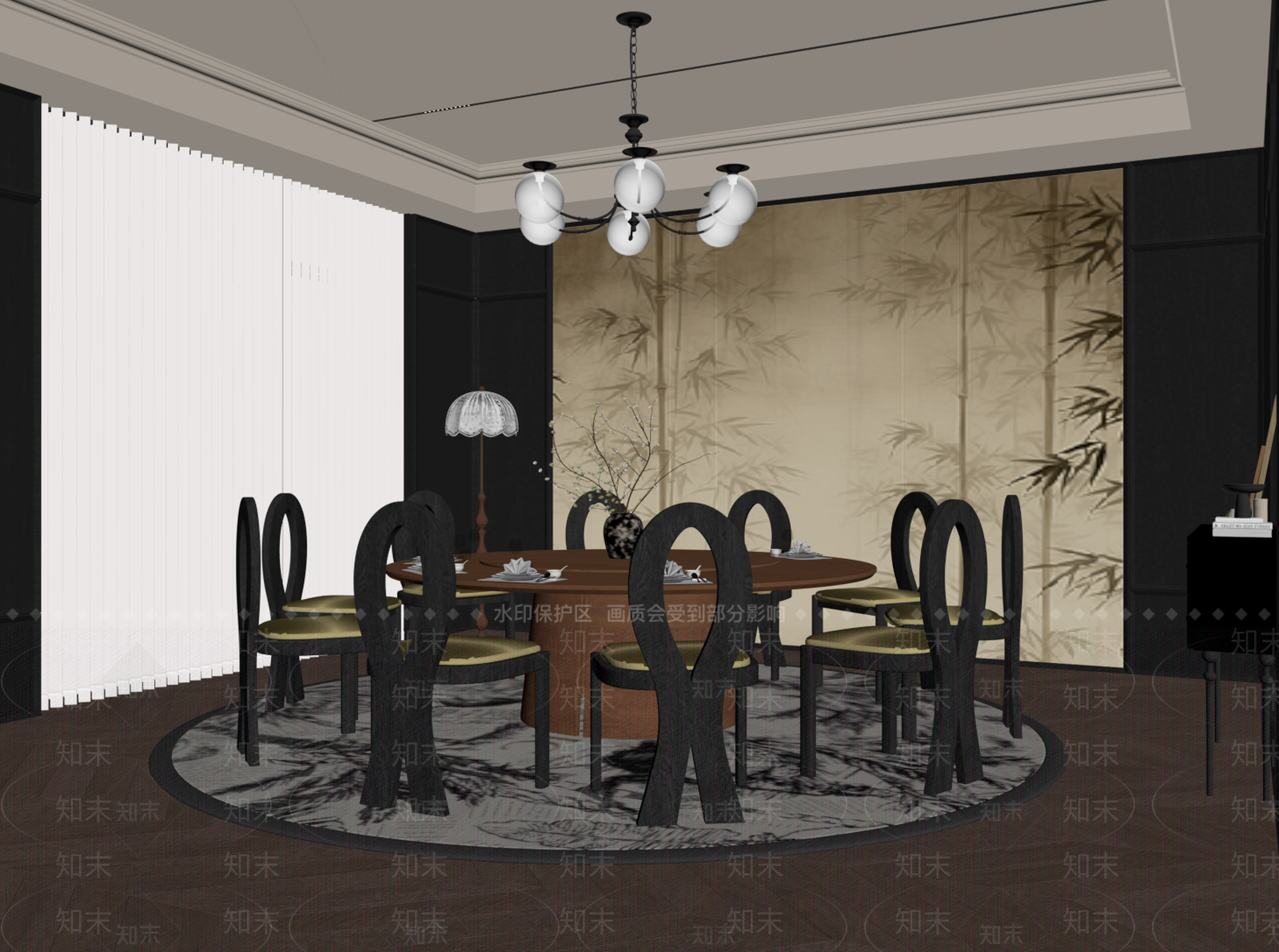 法式包厢SU模型下载【ID:1195743433】