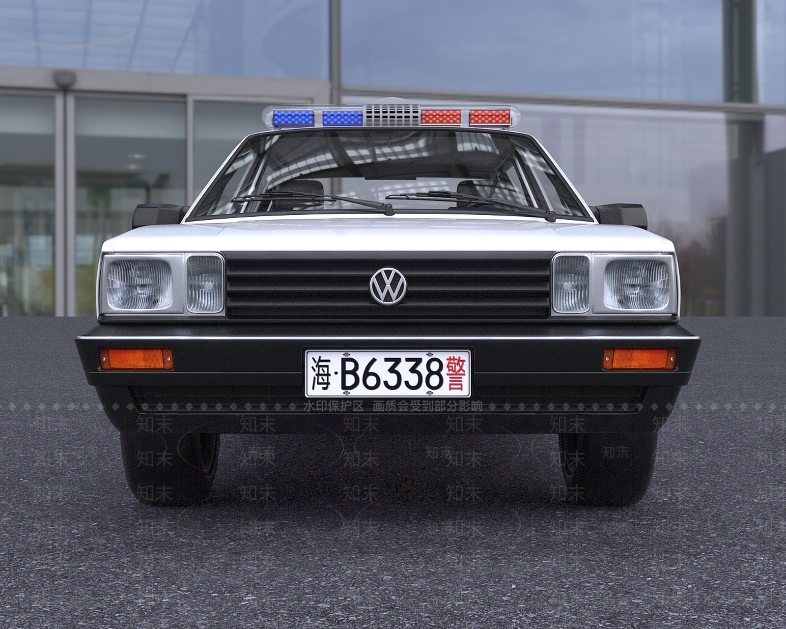 现代7080年代老款桑塔纳警车3D模型下载【ID:1195745455】