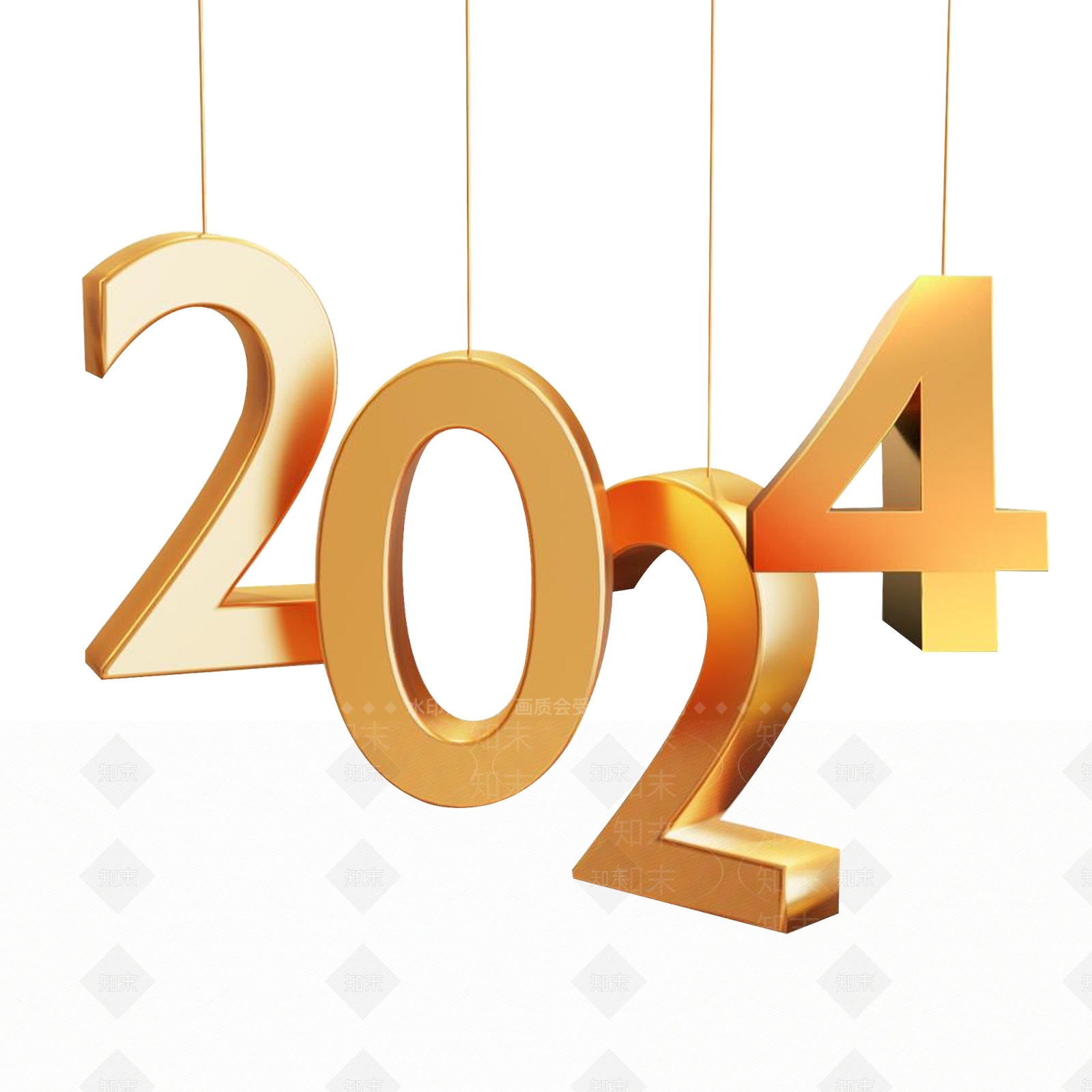 现代2024龙年立体字金属艺术字3D模型下载【ID:1195745688】
